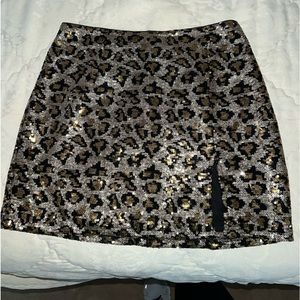 Leopard Print Skirt from Revolve